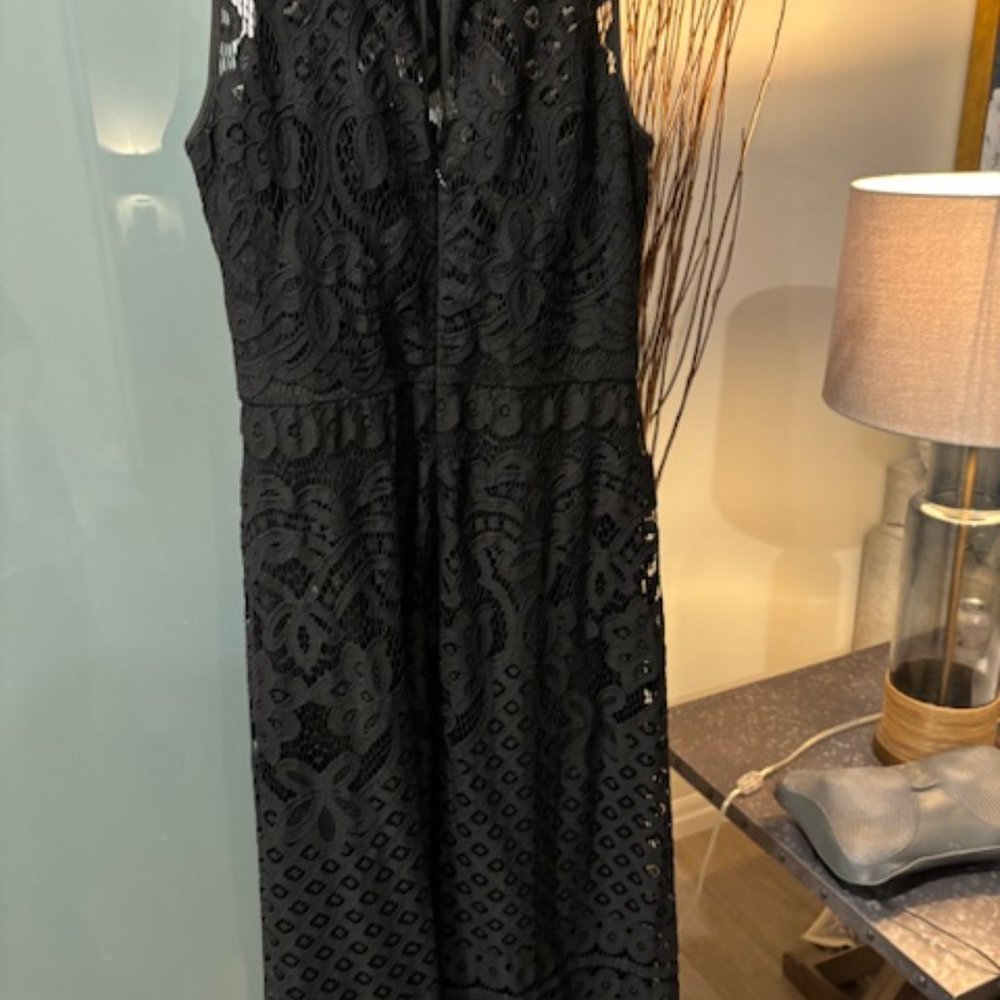 Vera Wang Formal Lace Maxi Dress - Picture 12 of 14